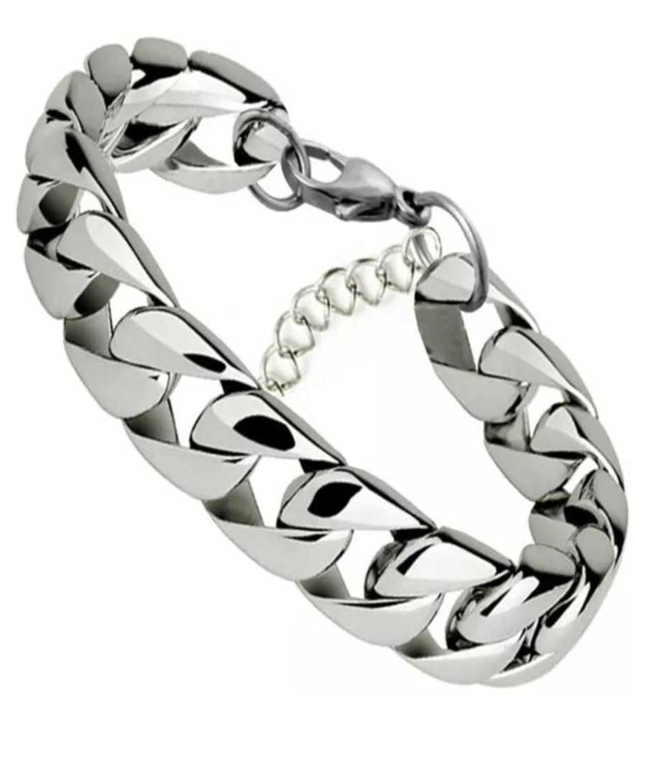 ANVIKA Stainless Steel Silver Bracelet Never Faded Stainless Steel Bracelate For Unisex Adult (B0CPBXKY5H) Amazon Price History, Amazon Price Tracker