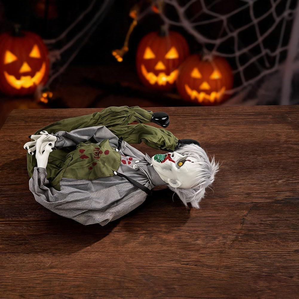 Plastica Halloween Zombie Prop 190cm Occhi Luminosi Outdoor