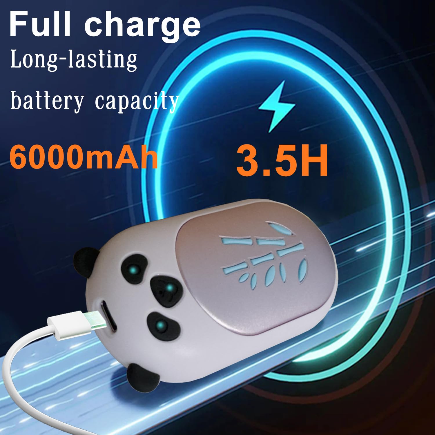 AI Hand Warmers: 2 Pack, 6000mAh Rechargeable -6