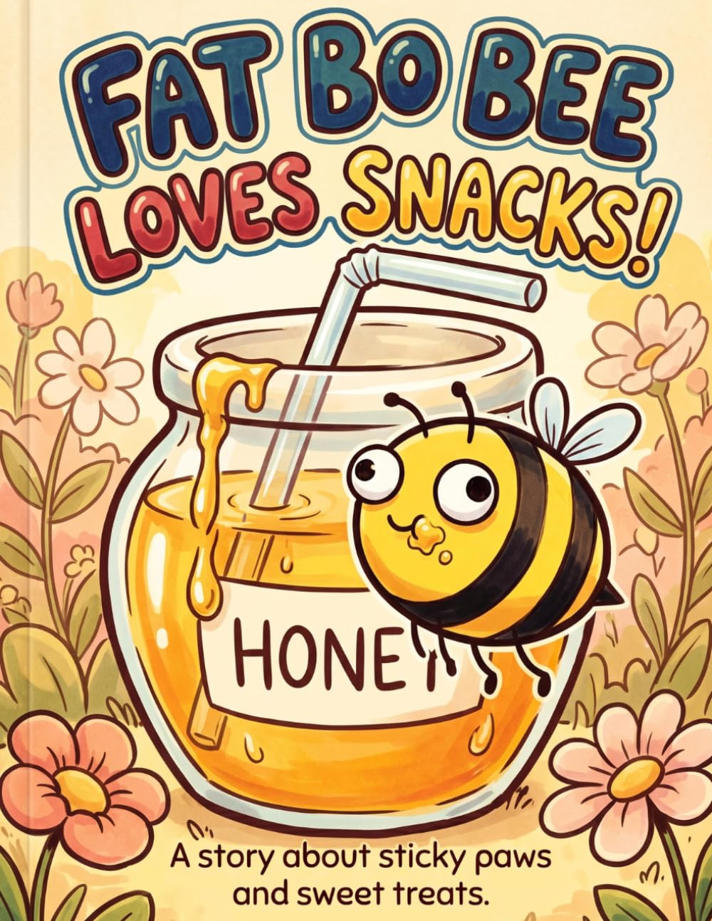 Fat Bo Bee Loves Snacks!: A Fun and Chubby Bee Coloring Book Adventure for Kids