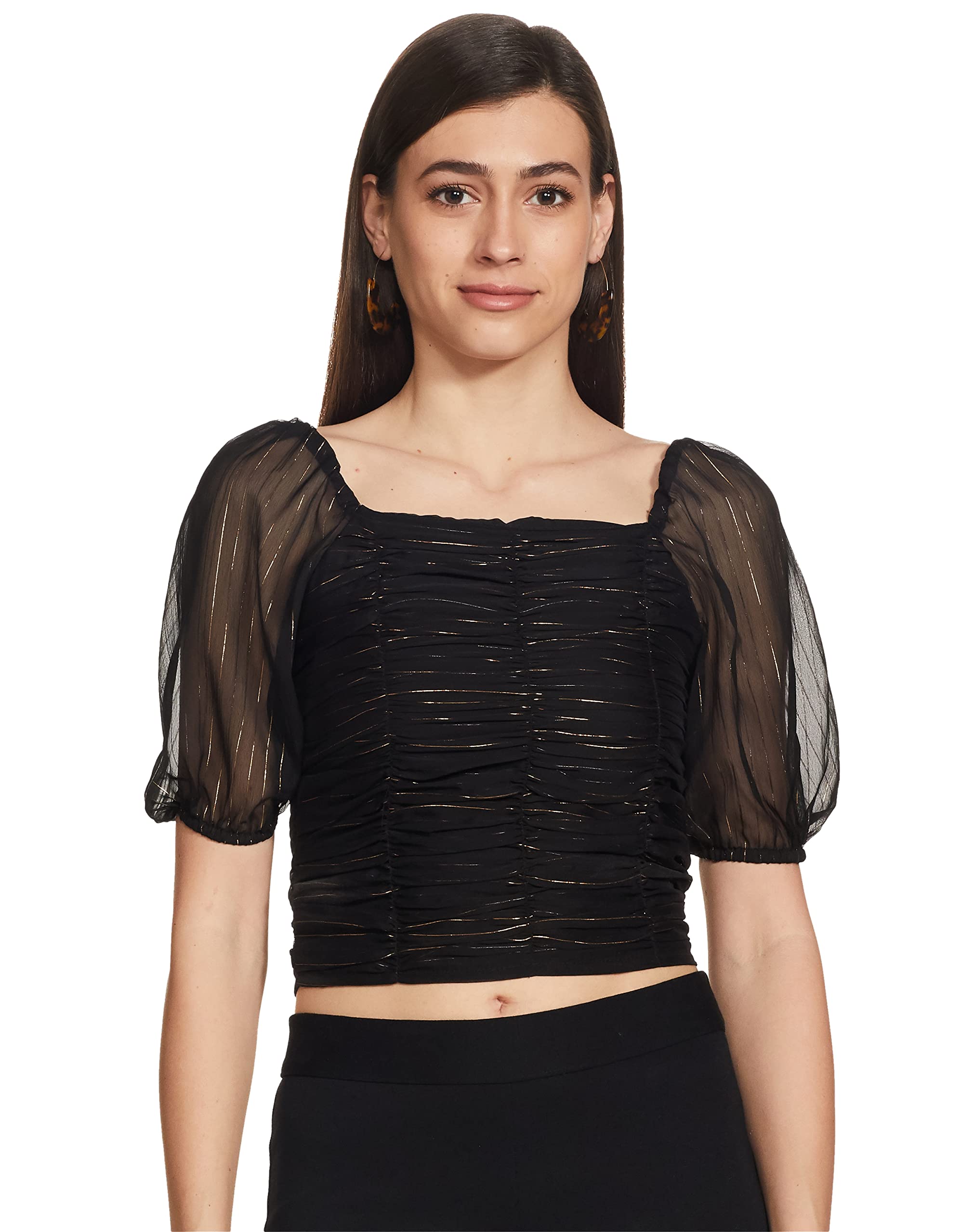 Marie Claire Women's Polyester Regular Fit Blouse