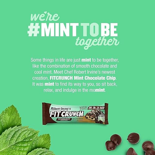 Miniatura 4 de FITCRUNCH Barras de proteínas de tamaño aperitivo, diseñadas por Robert Irvine, la única barra horneada de 6 capas del mundo, solo 0.11oz de azúcar