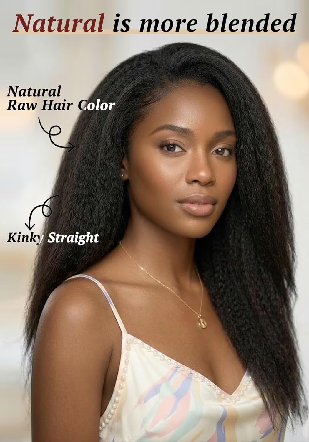 Triippy Kinky Straight Human Hair Clip In Hair Extensions,135g 9pcs Seamless 100% Real Raw Cambodian Hair Extension Clip Ins,Triple Lifespan Than Regular Hair,No.1 Raw Hair Brand On Amazon (18 Inch)