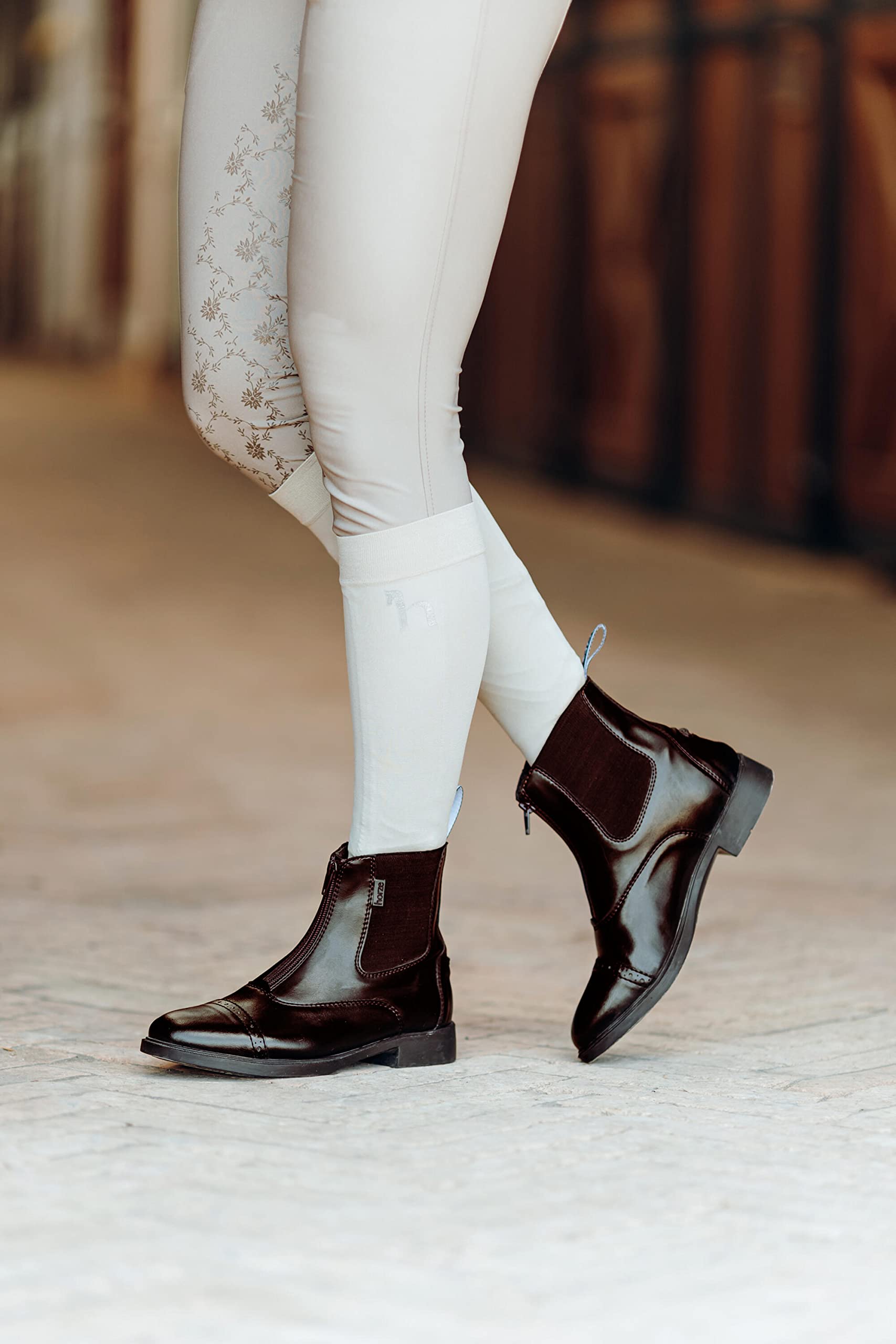 HORZE Kinder Reitstieflette Wexford, Jodhpur Stiefel für Mädchen mit Reißverschluss