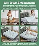 Fracho Ultra Soft Mattress Topper Full Size - Cooling Mattress Topper with Rayon Made from Bamboo Cover - 1000GSM Plush Pillow Top Bed Pad, Naturally Breathable & Supportive for Hot Sleepers, Green