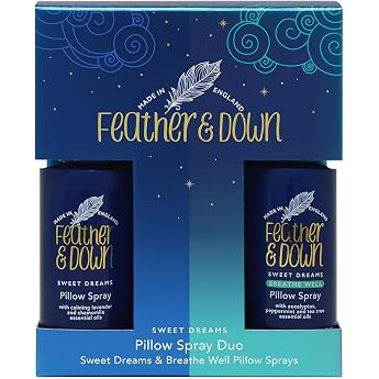 Feather & Down Pillow Spray Duo Gift Set (50 ml Pillow Spray Sweet Dream & 50 ml Pillow Spray Breathe Well) - The Perfect Com