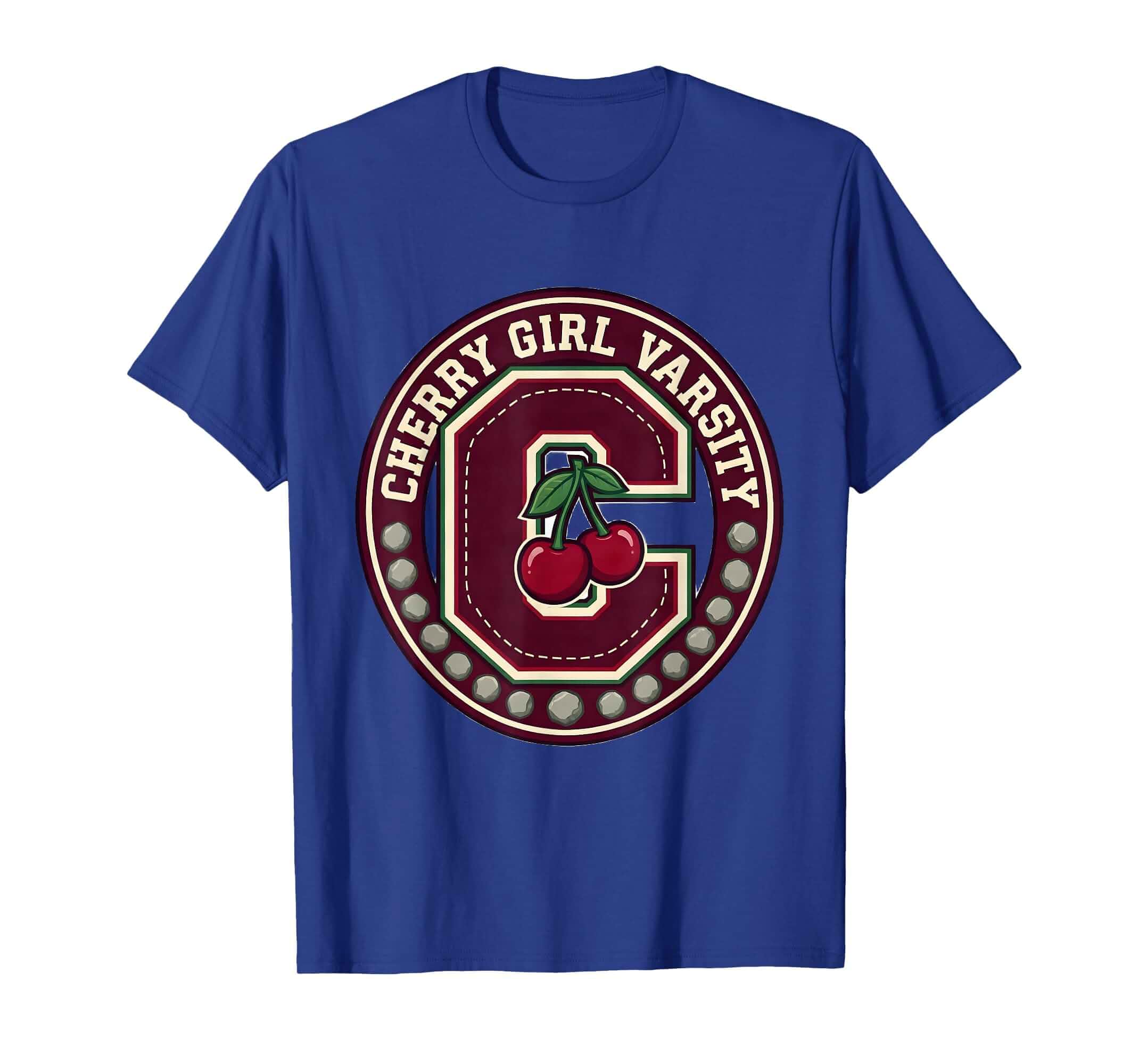 Men's Cherry Girl Varsity Cute Cherry Lover Baby T-Shirt
