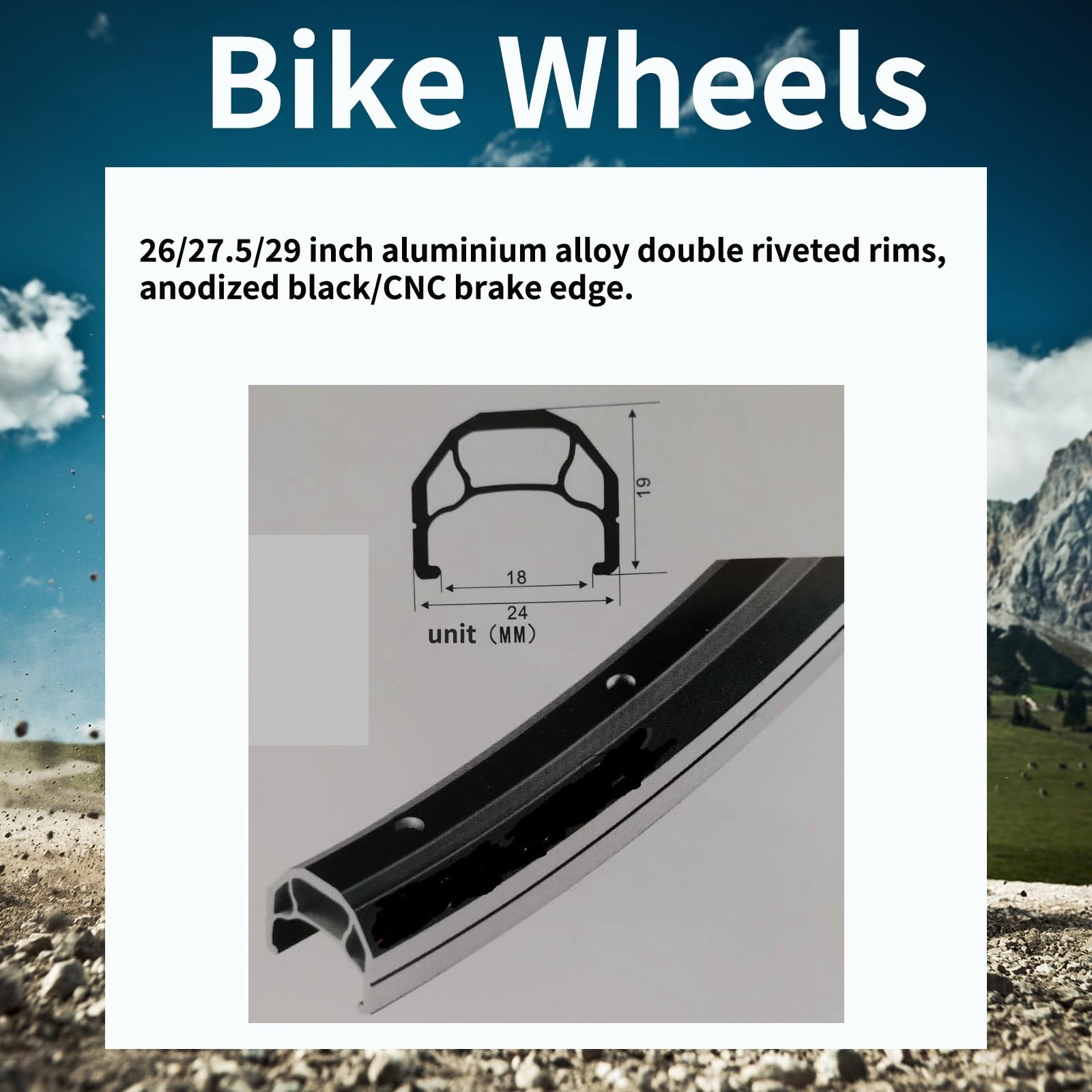 26/27,5/29'' zestaw kół do roweru górskiego hamulce tarczowe dwuwarstwowe felgi ze stopu aluminium 32H piasty przednie i tylne dla prędkości 8/9/10/11/12 prędkości
