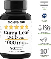 Vista 3 de MONOHERB Extracto de hoja de curry 1000 mg - 90 Cápsulas Vegetarianas