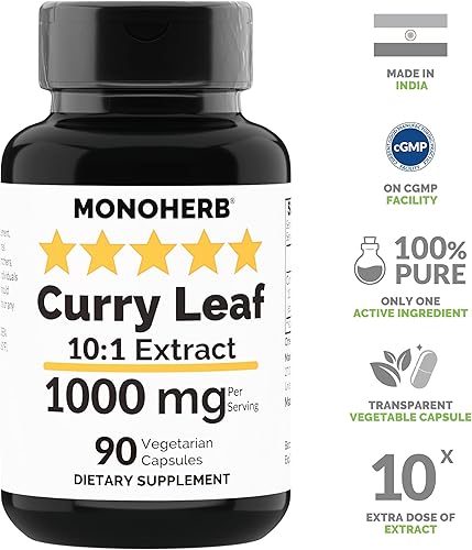 Miniatura 3 de Extracto de hoja de curry 1000 mg - 90 Cápsulas Vegetarianas