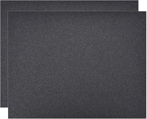 Miniatura 20 de uxcell Hojas de lijado de 500 granos de 9 x 11 pulgadas, papel de lija de carburo de silicio seco húmedo para muebles de madera, pulido de metal, 10