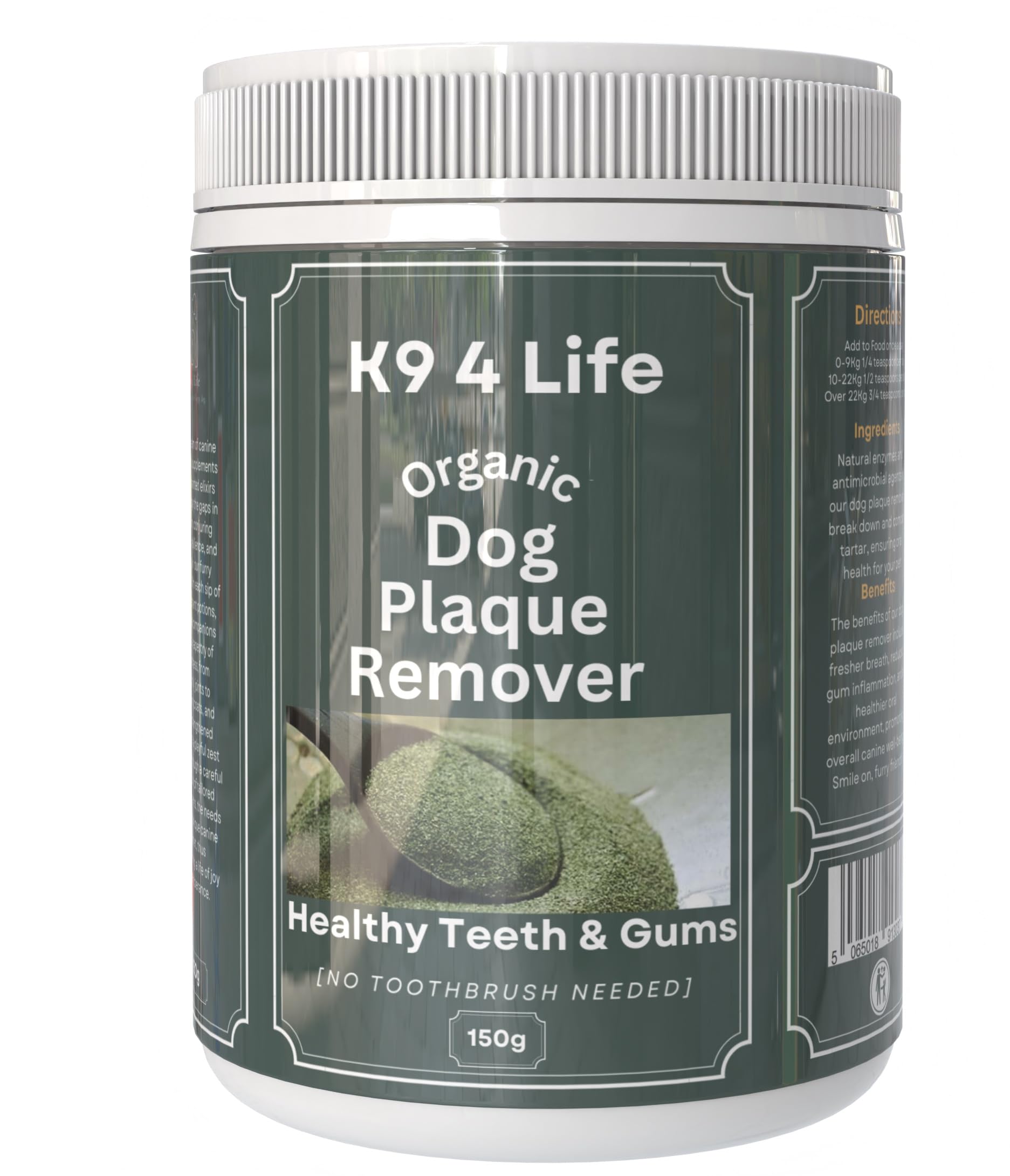 K9 4 Life Plaque Off and Tartar Remover for Dogs 180g Dental Care for Healthy Teeth and Gums Up to 6 Months Supply and Better than Water Additive - Image 4