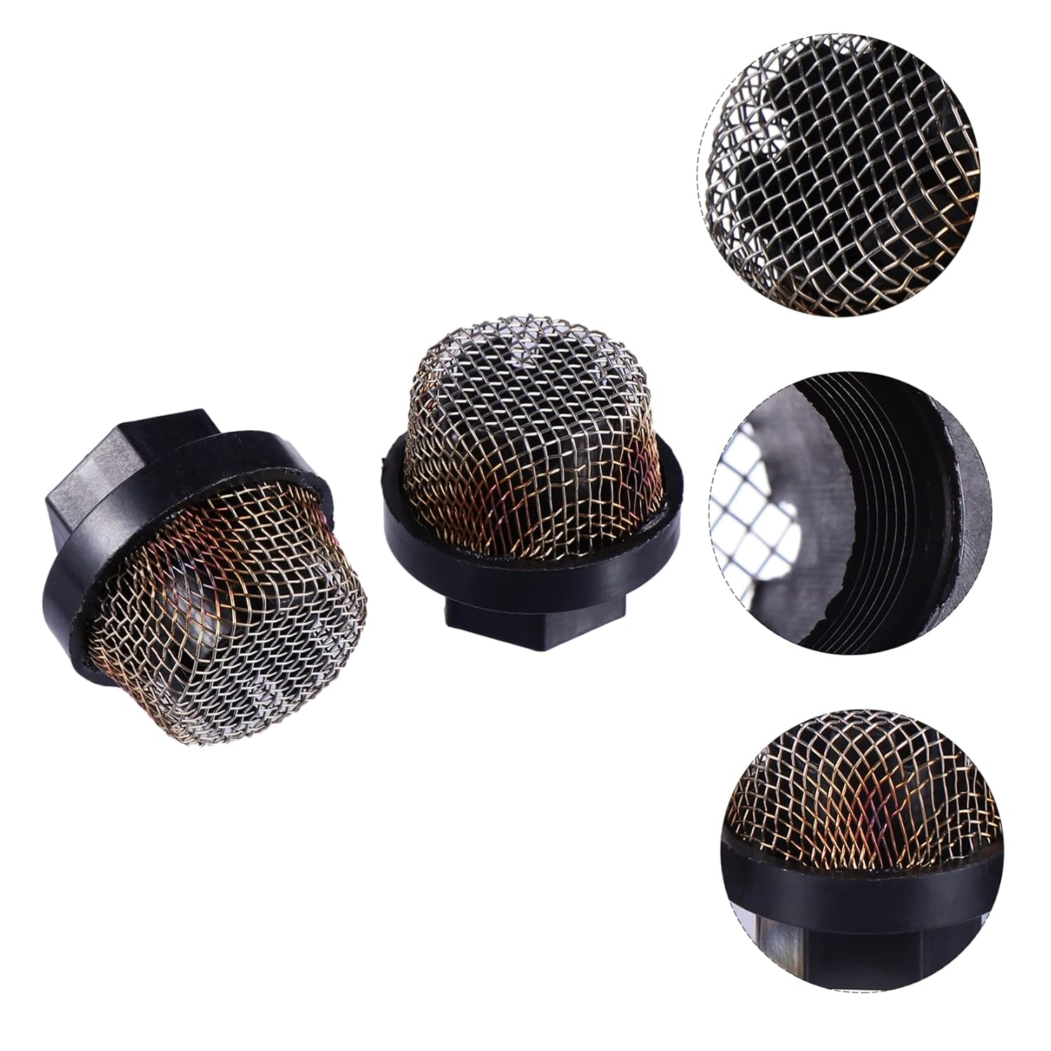2 Pcs Airless Sprayer Inlet Filter Screen Suction Mesh Steel Strainer