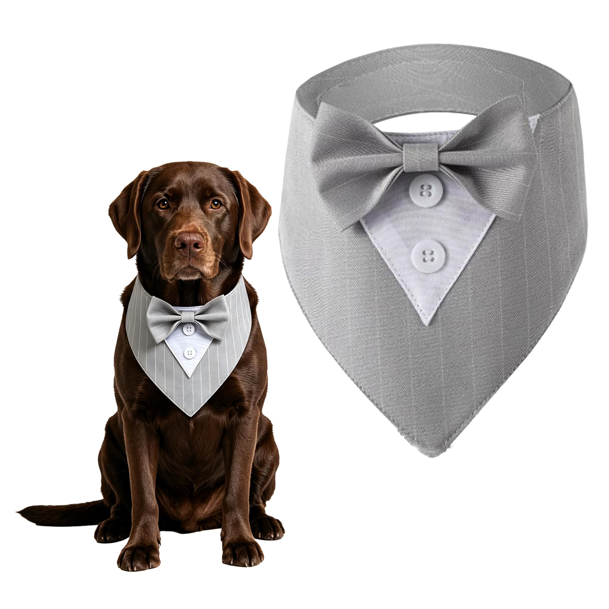 Dog Bow Tie Bandana Pet Wedding Outfit Engagement Birthday Party Supplies — image 1