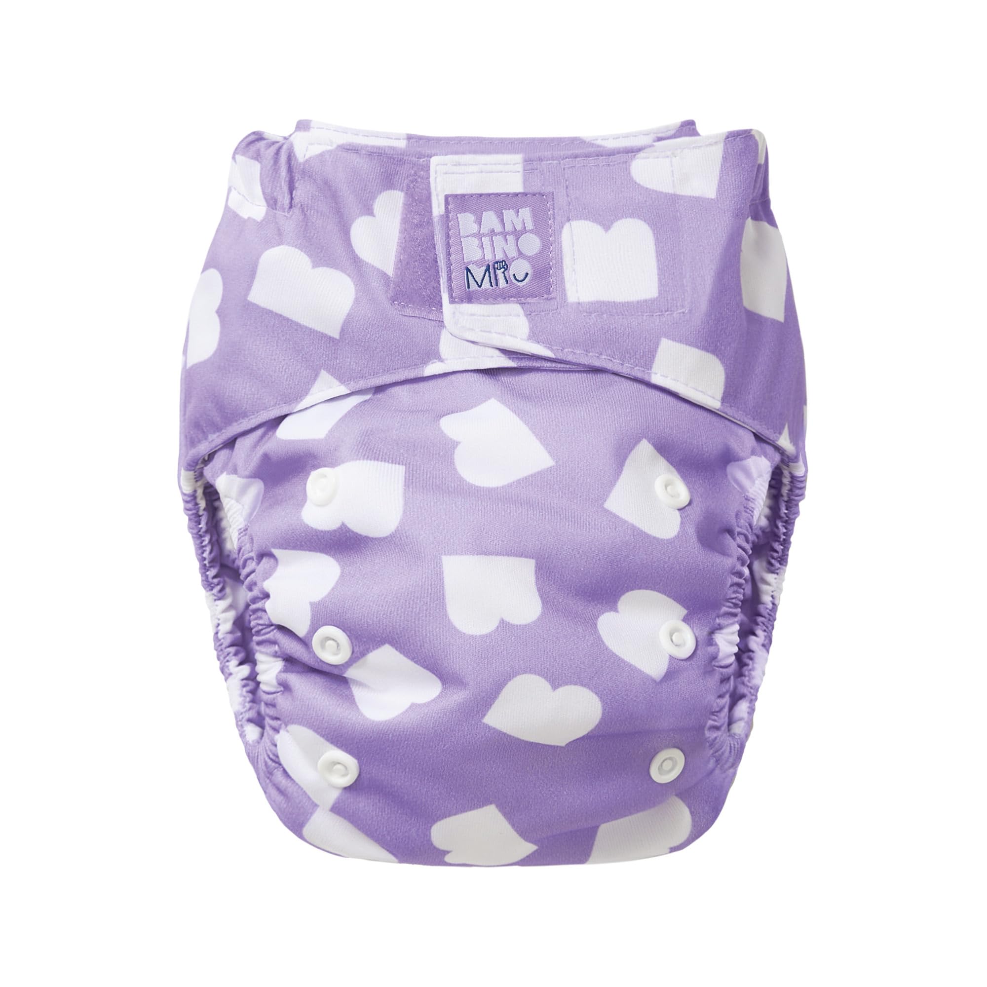 Bambino Mio Reusable Nappy - One Size - Purple - Velcro