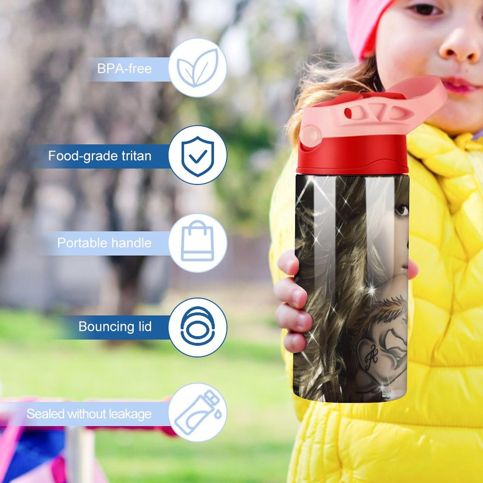 Amazon｜浜崎あゆみ ボトル 水筒 500ml ストロー 水筒 超軽量