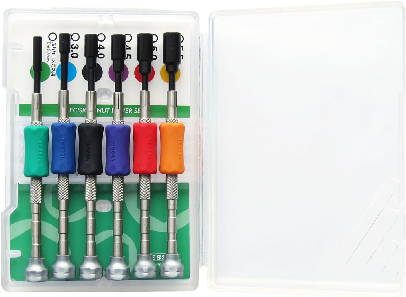 VESSEL Precision Screwdriver Set TD-57 / A/F2.2 / A/F3.0 / A/F4.0 / A/F4.5 / A/F5.0 / A/F5.5