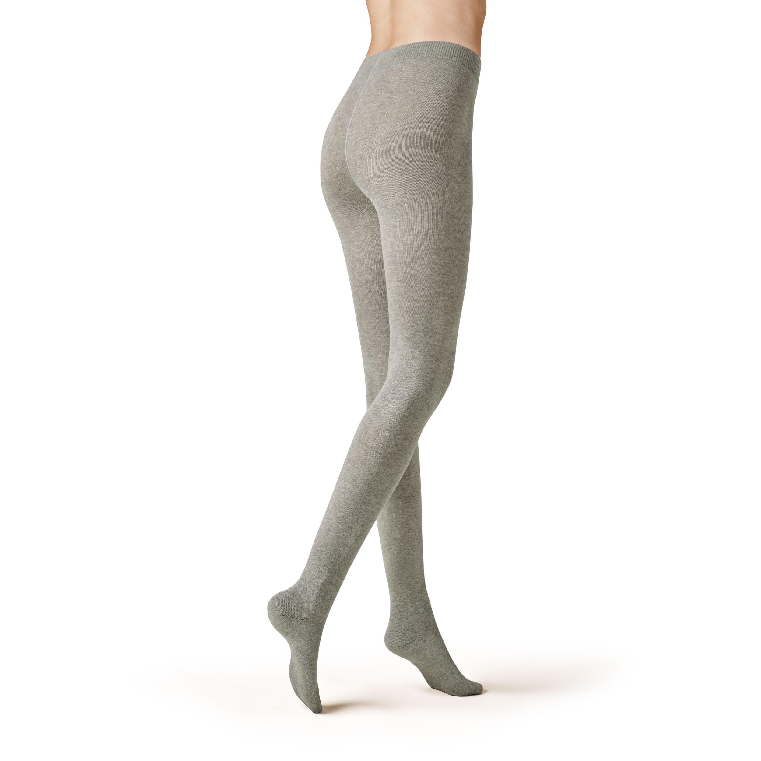 KUNERT Women's LIZ SH Ladies knit tights, Lichtgrau,