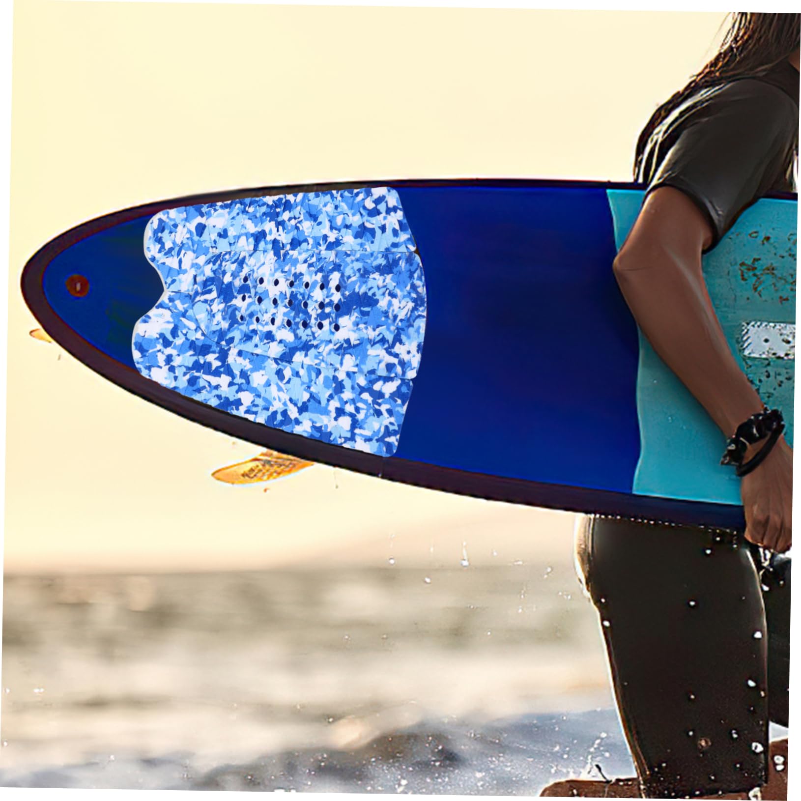 Surfbrett-traktionspad -Matte Selbstklebende Pads Eva-surf-traktionspad Schwanzmatte Für Surfbretter Installieren Entfernen Wasserbeständig Langlebig Und Kratzfest