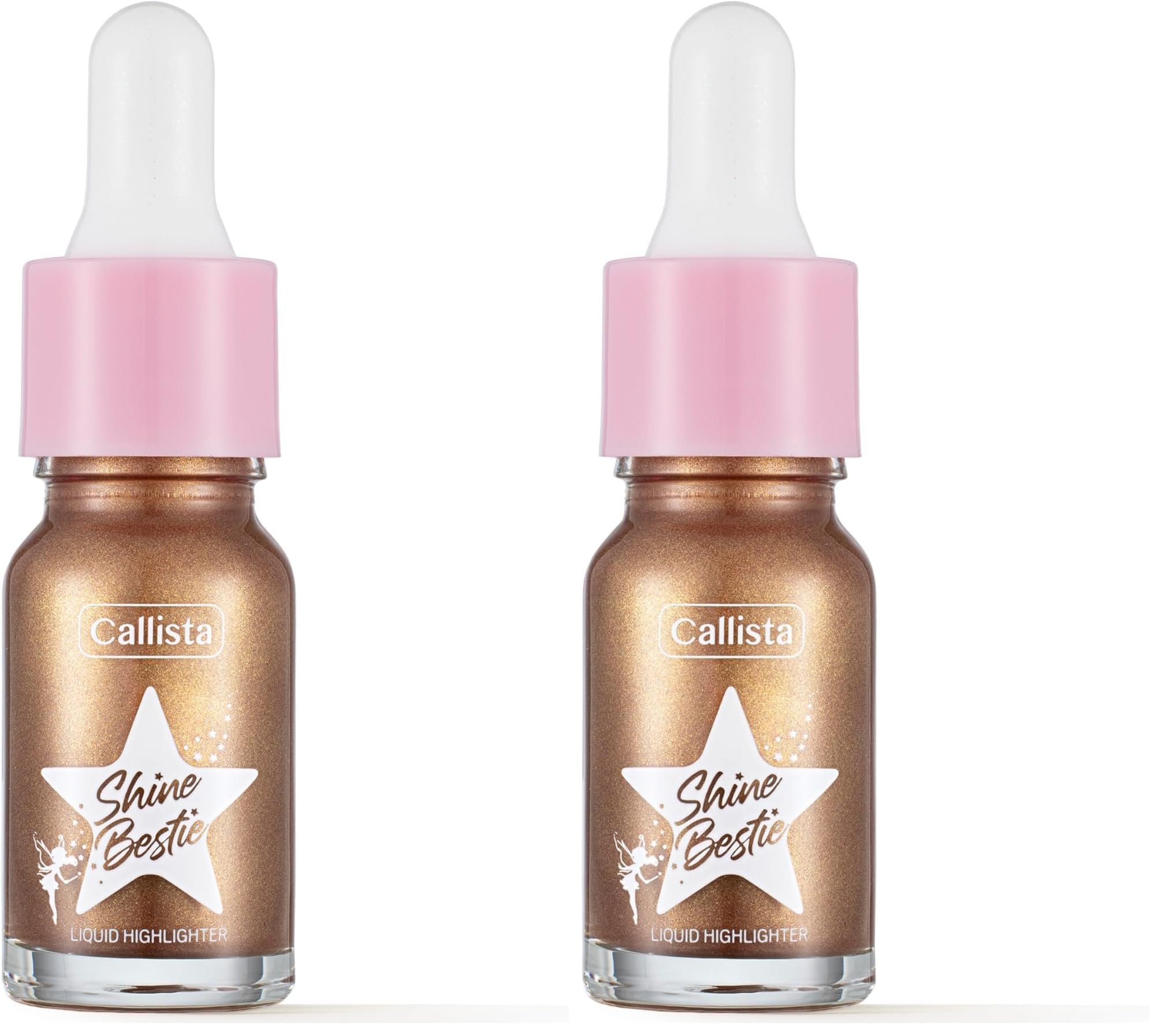 Callista Shine Bestie Highlighter Likit Aydınlatıcı 04 Sunset Pixie 2li paket