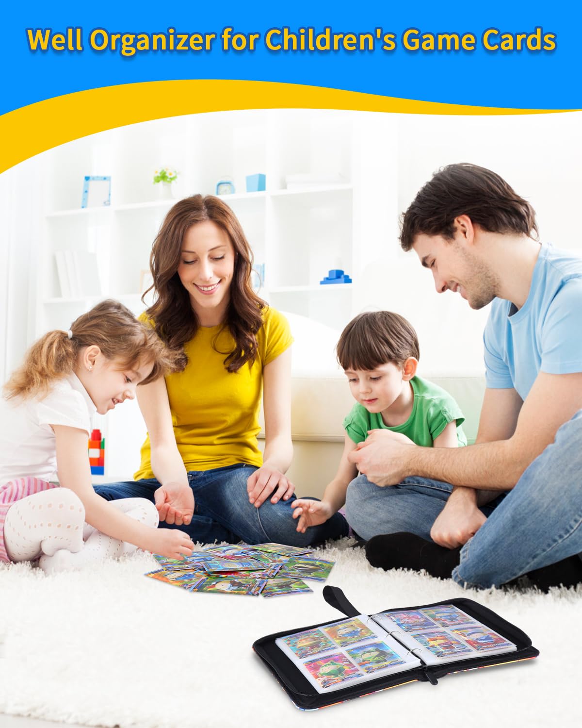 HYSINSE Album Raccoglitore Per Carte 480 Conserva E Proteggi Le Tue Carte Preferite Raccoglitore Album Carte football (D)