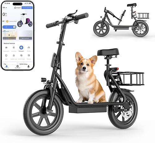 Miniatura 10 de Patinete eléctrico, suspensión básicadual y señales de giro, alcance de hasta 1921 millas, velocidad máxima de 19 Mph, neumáticos sólidos de 8.5