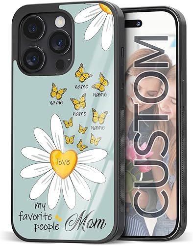 Fundas de teléfono con nombre personalizable, regalos únicos para el día de la madre para abuela, iPhone 11, 12, 13, 14, Pro Max Plus Mini X 7, 8