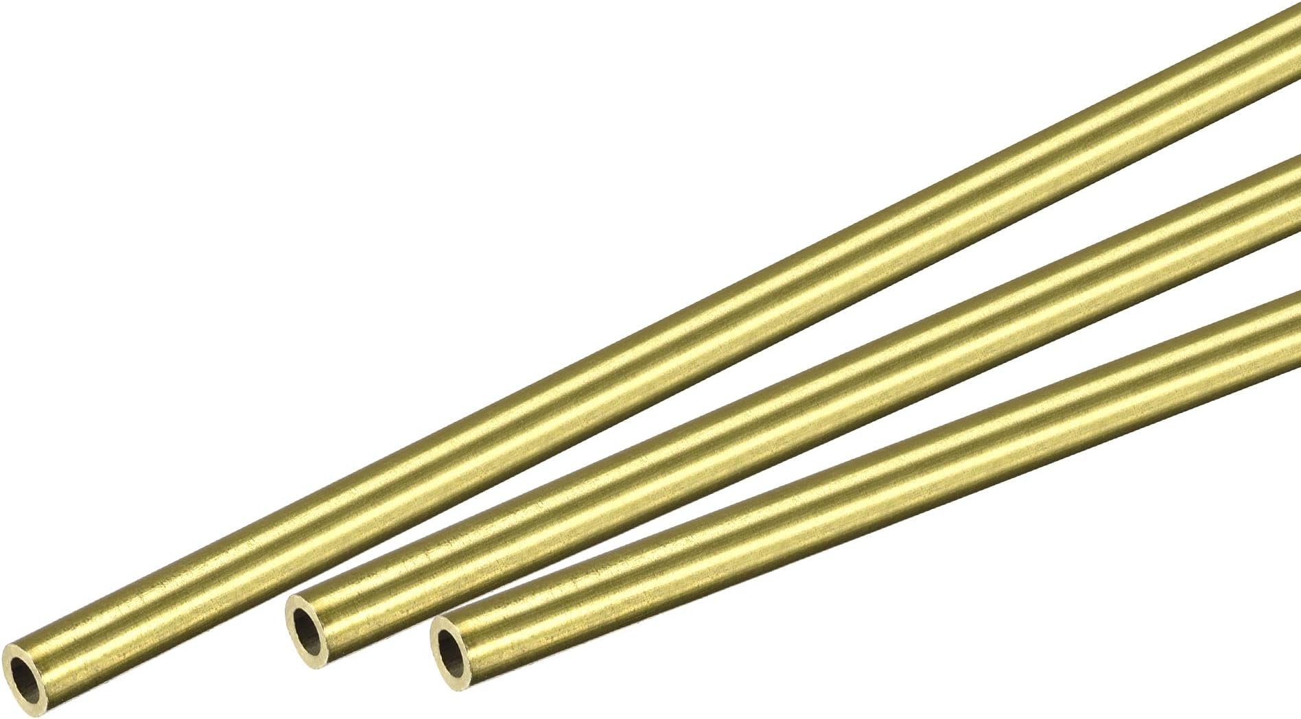 MACHSWON Messing-Rundrohr 200mm - 12mm Außendurchmesser 2mm Wandstärke