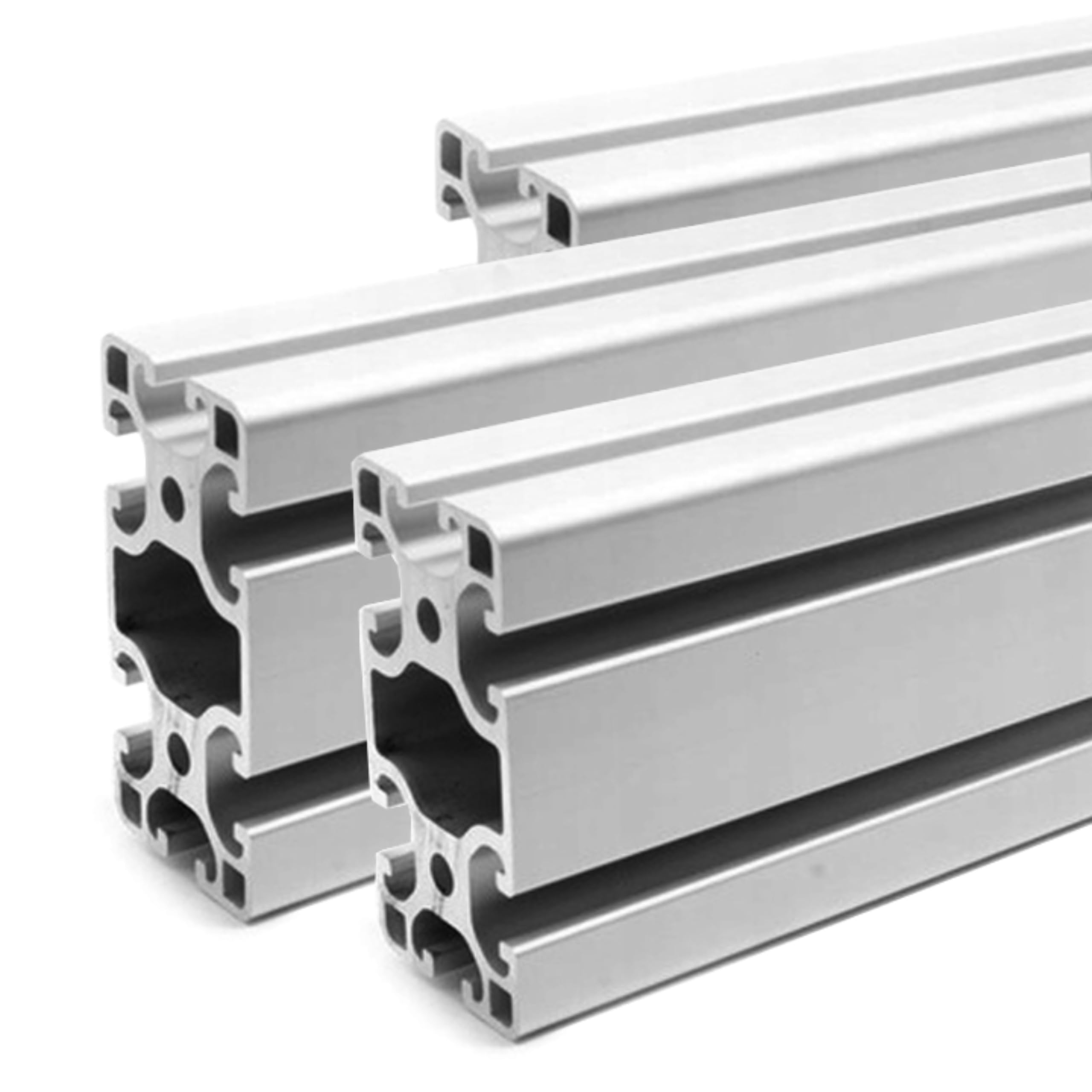 GAL - INDUSTRIAL Profilé en Aluminium 40x80 mm | Rainure 8 | Longueur au Choix 10–200 cm | Profile Aluminium Anodisé et Résistant aux Intempéries | Profile Alu Compatible Bosch Item | 120 cm
