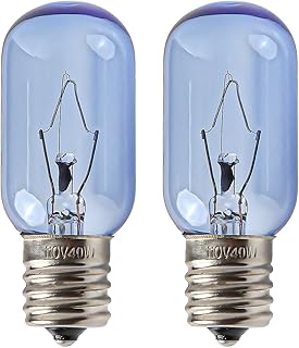 Seentech 297048600 241552802 Refrigerator Light Bulb 40W T8 E17 for Frigidaire Kenmore Whirlpool KitchenAid Electrolux - Replace 241552802 AP3770086 AP3867287 AH976993 EA1149215 (Pack 2)