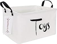 Vista 34 de QUEENLALA Cesta para la colada rectangular/Cesta para la ropa sucia plegable para guardería para organizar/contenedores de almacenamiento/cestas