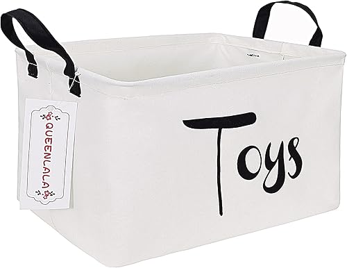 Cesto para la colada QUEENLALA diseño rectangular, cesta para la ropa sucia plegable, para la habitación de los niños, para organizar o almacenar,