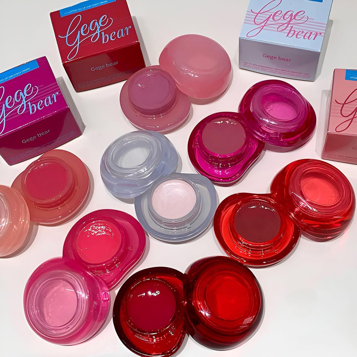 Gege Bear Moisturizing Gel Lip and Cheek Dual-Use Cream | Non-Sticky Lip Glaze & Jelly Blush | Long-Lasting Lips Moisturizer and Tint Blush for Cheeks | Smooth Finish With Lightweight Texture | Light Pink, Nude & Red Wine Colour for Women | Glossy Finish 2 in 1 Face Makeup (06#, 4g)-picture-48
