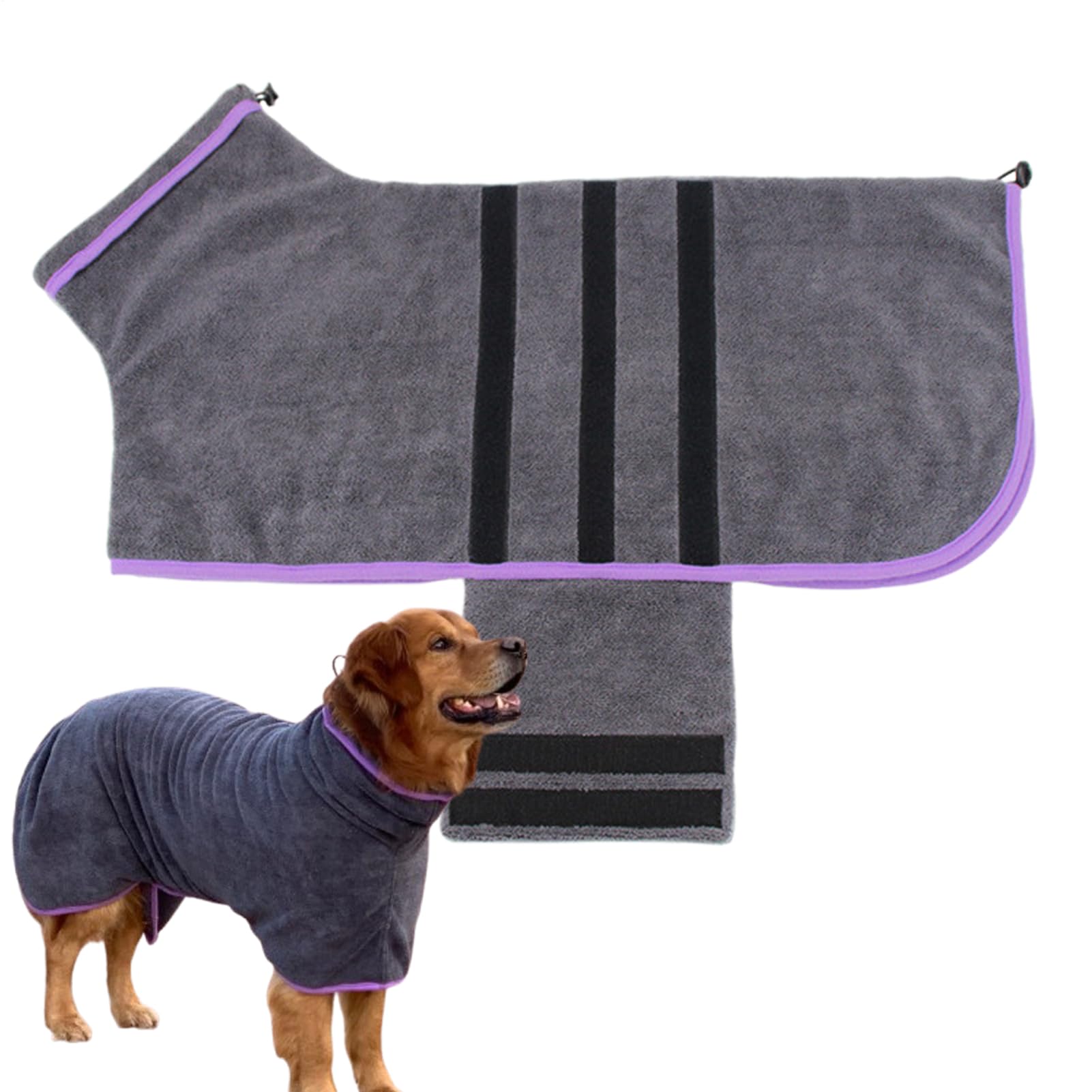 Peignoir Séchant Pour Chien Serviette en Microfibre Douce et Super