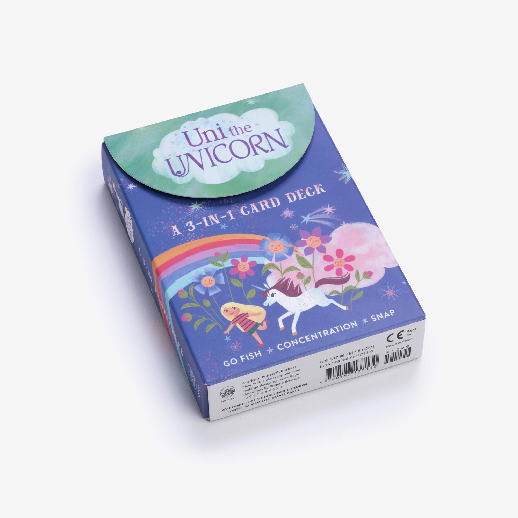 Uni the Unicorn: A 3-in-1 Card Deck: Car 1