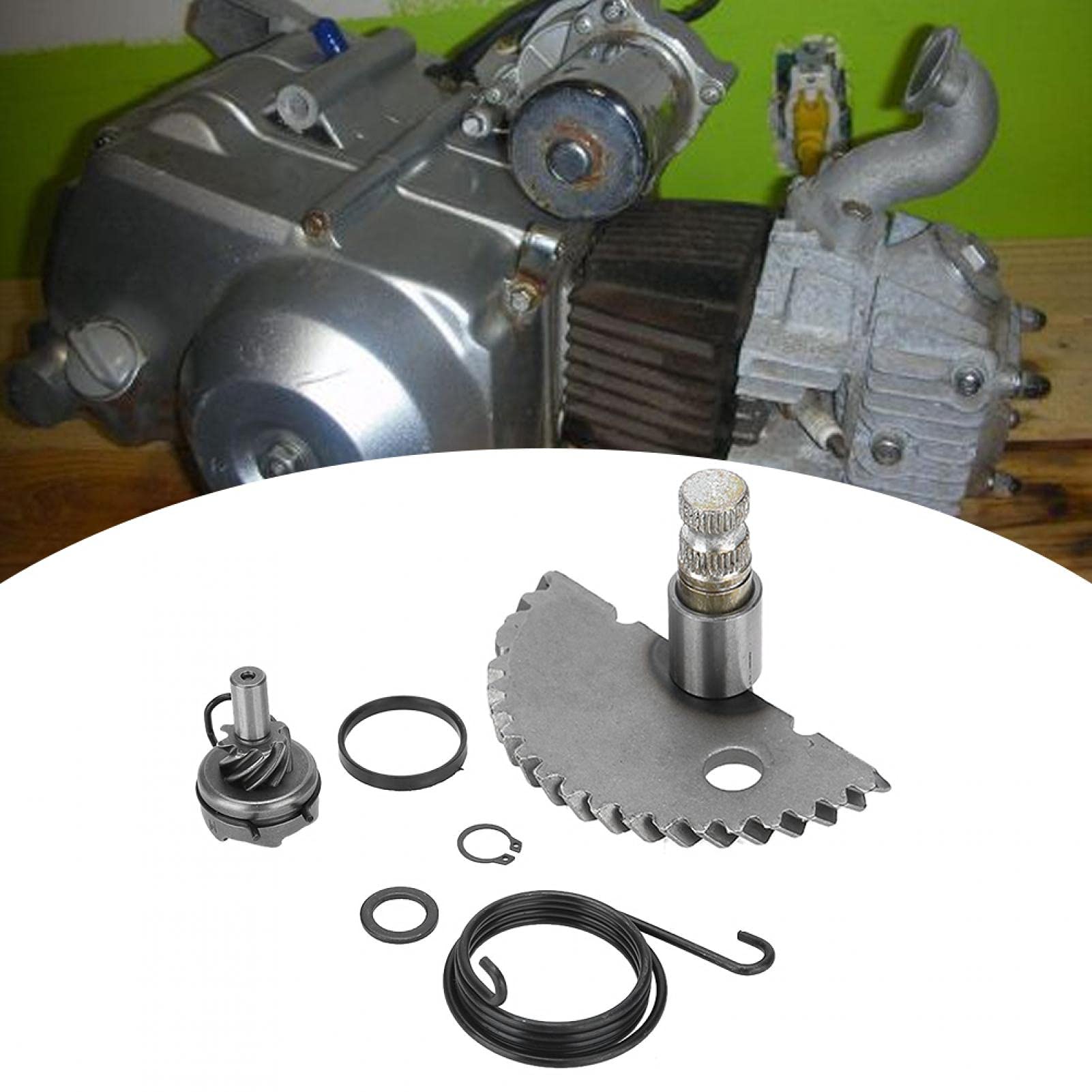 Yctze pour kickstarter speedfight 3 lc Ensemble de pignon de renvoi d'arbre de démarrage en aluminium pour cyclomoteur GY6 50CC 80CC 139QMB pour scooter 50cc longjia