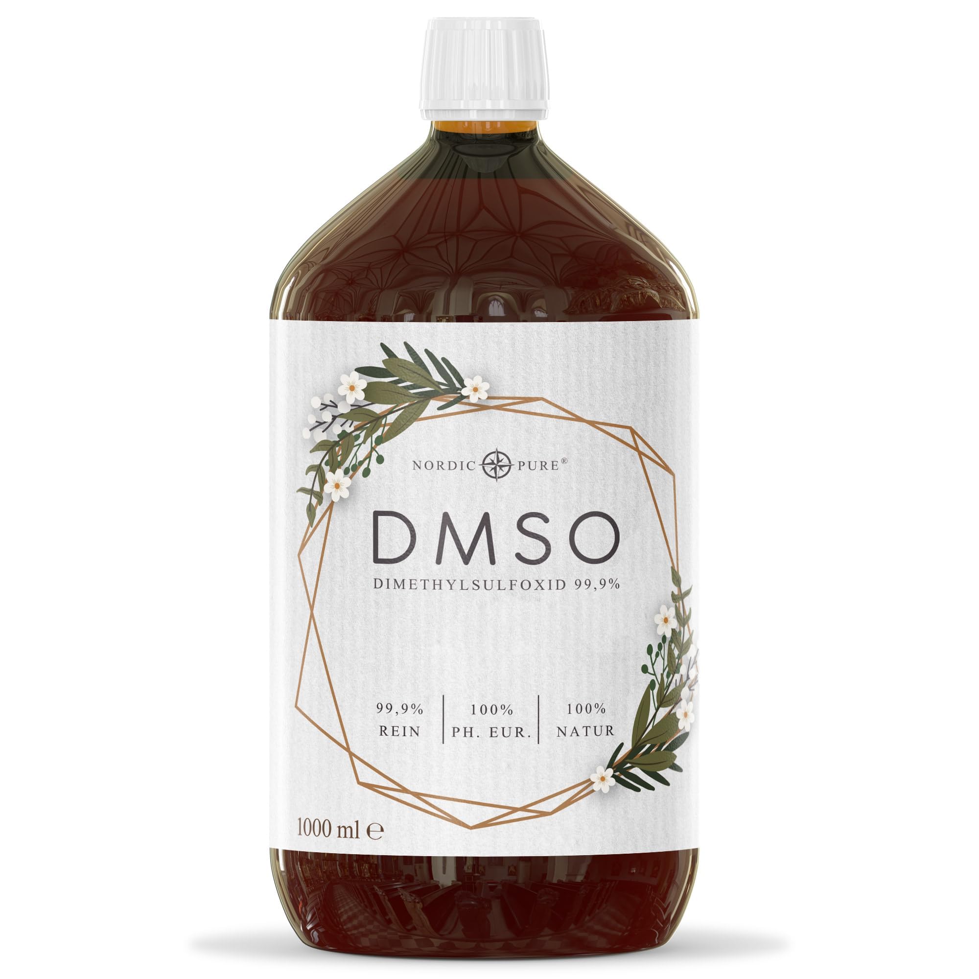 Vitabay DMSO 1000 ml • 99,9% pharmazeutische Reinheit • Abgefüllt in
