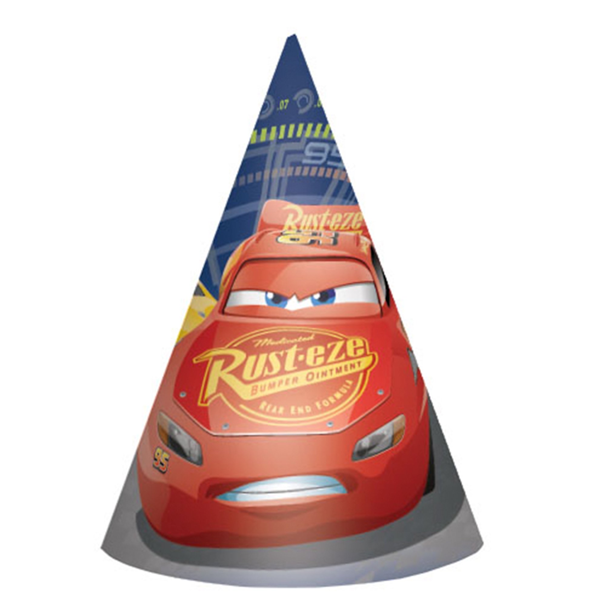 American Greetings Cars 3 Party Hats, 8-Count