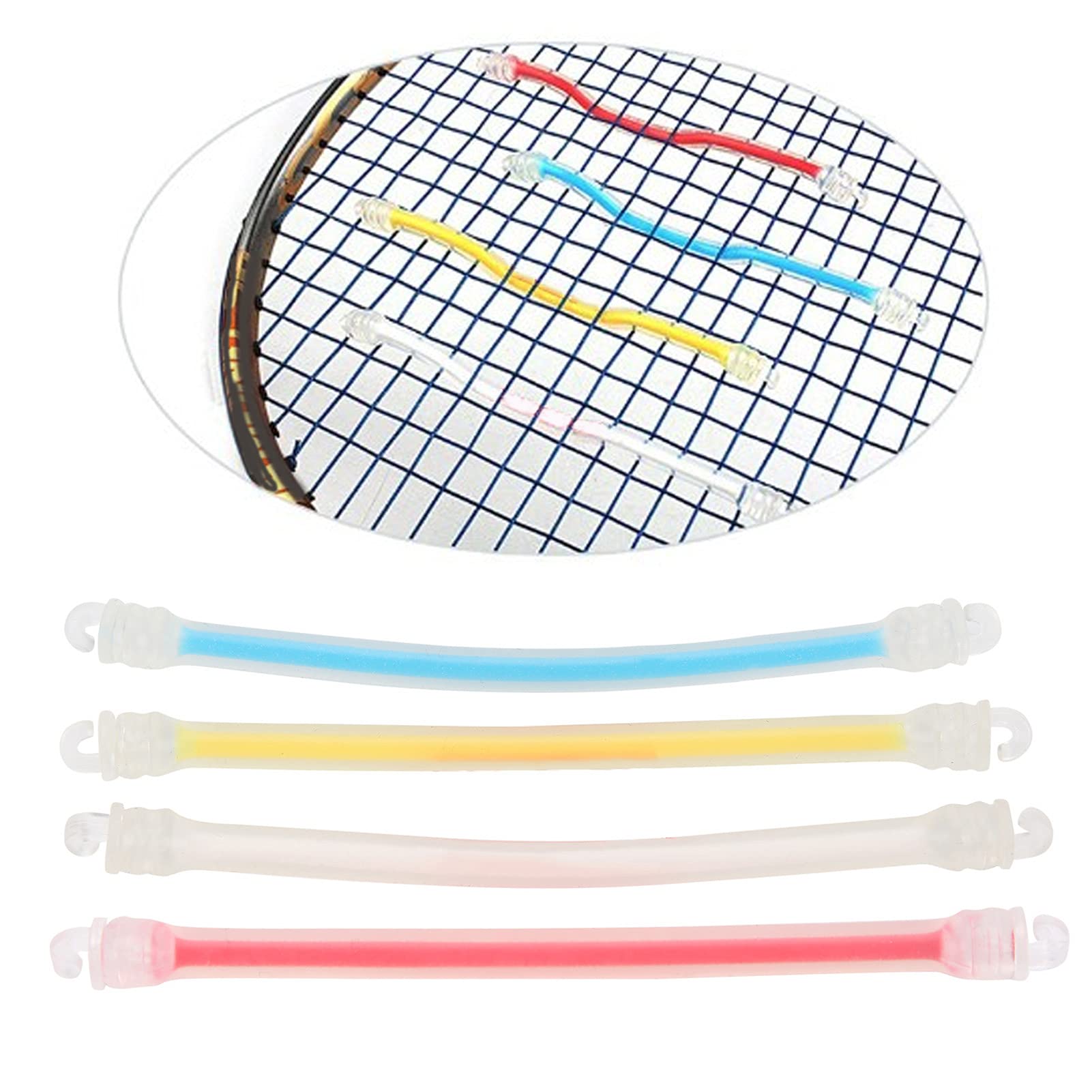 Ammortizzatori Per Racchetta Tennis In Silicone - Set 4 Pezzi Anti-Vibrazione - Design Divertente