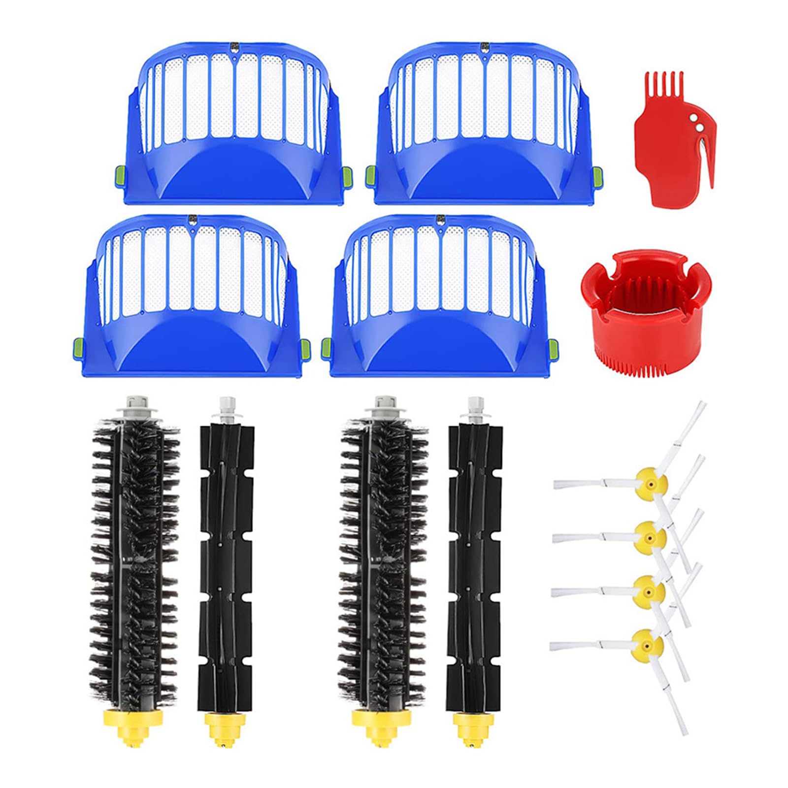 Buxuaaaa Roller Brush Filter Replacement Accessory Kit for IRobotRoomba 552/564 / 585/595 / 600/610 / 618/614 / 620/645 / 650/651 / 655 Replacement Beater Brush