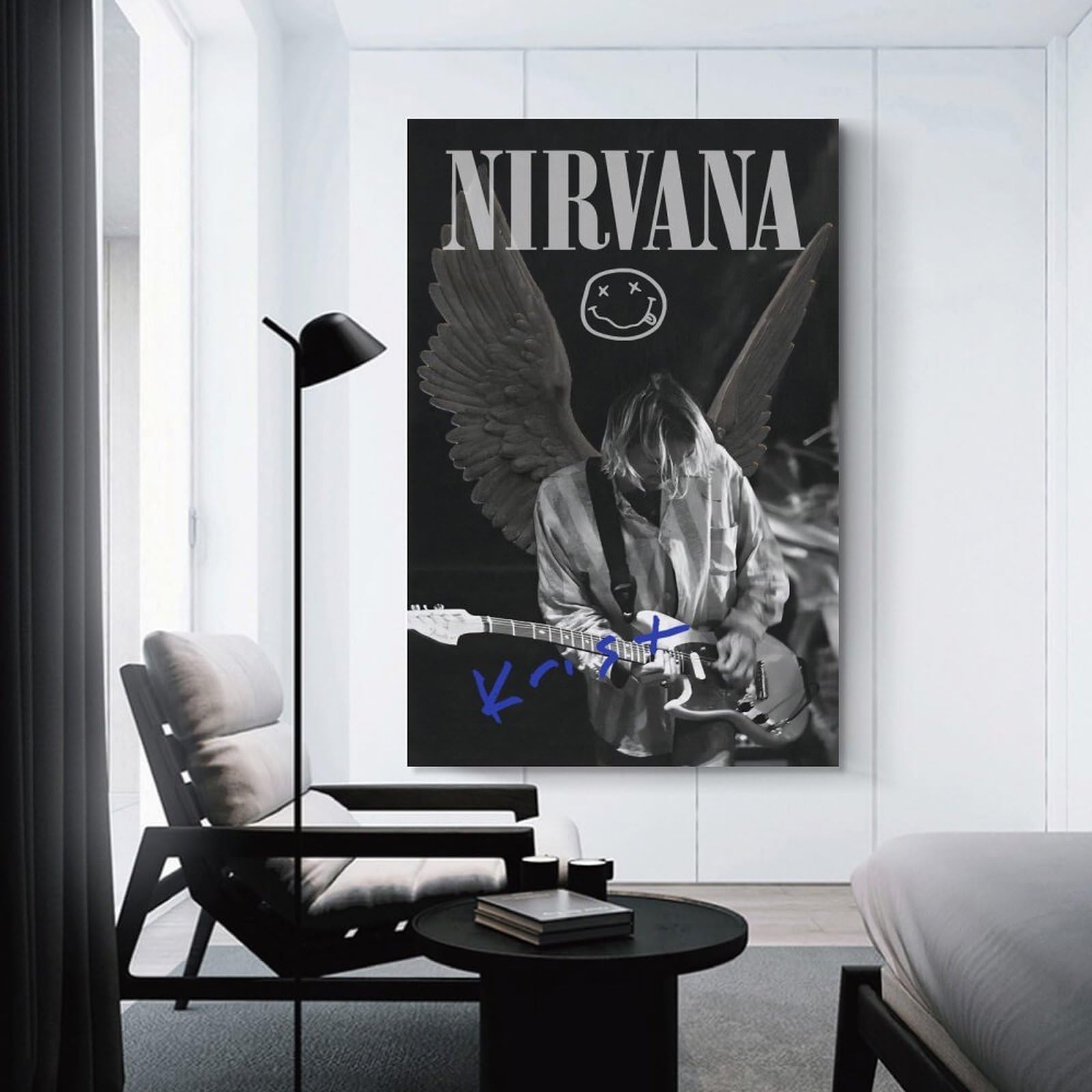 NIRVANA posterポスター  cobain Amazon.com: AMZKKADL Nirvana Poster Kurt Cobain Poster