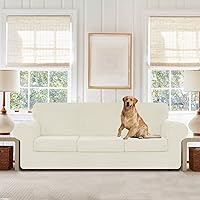 Vista 9 de WEERRW Fundas de terciopelo para sofá de 2 cojines, fundas de sofá de felpa de terciopelo de lujo de alta elasticidad, con parte inferior elástica