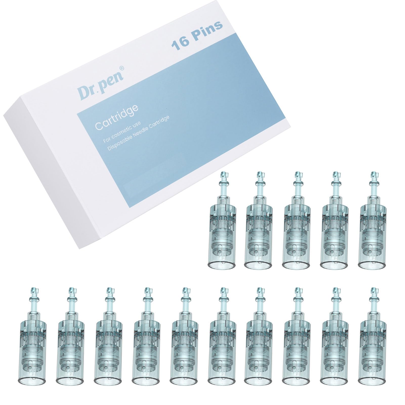 Dr. pen Ultima M8/M7S kartridże 16 pinów – 15 sztuk do miejscowej pielęgnacji skóry, pasują do Dr. pen Ultima M8/M7S