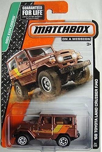 MATCHBOX MBX EXPLORERS '68 Toyota LAND CRUISER FJ40 54/120 MARRÓN/BLANCO