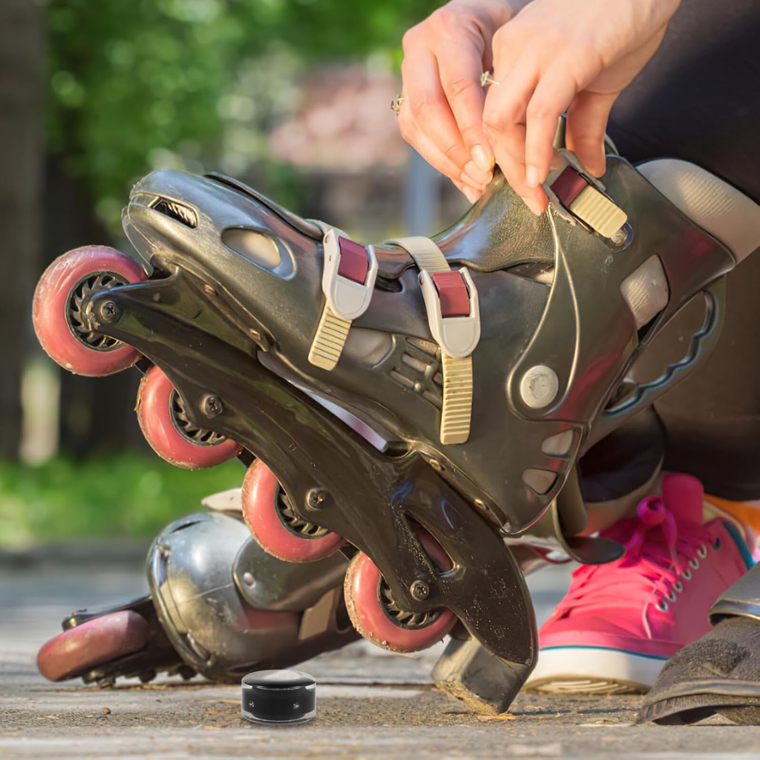 ULTECHNOVO 8個 光る スケート ホイール ローラー スケート アクセサリー 交換用 ローラー ベアリング クワッド ライ