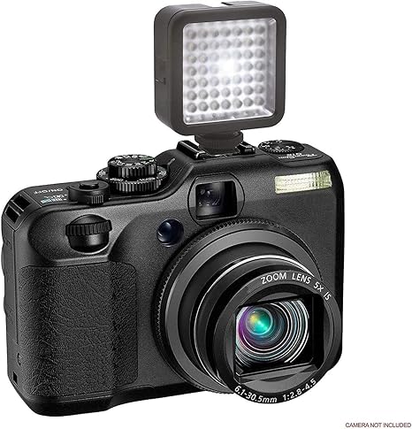 Miniature LED Light for Canon PowerShot G7 X Includes Shoe Bracket