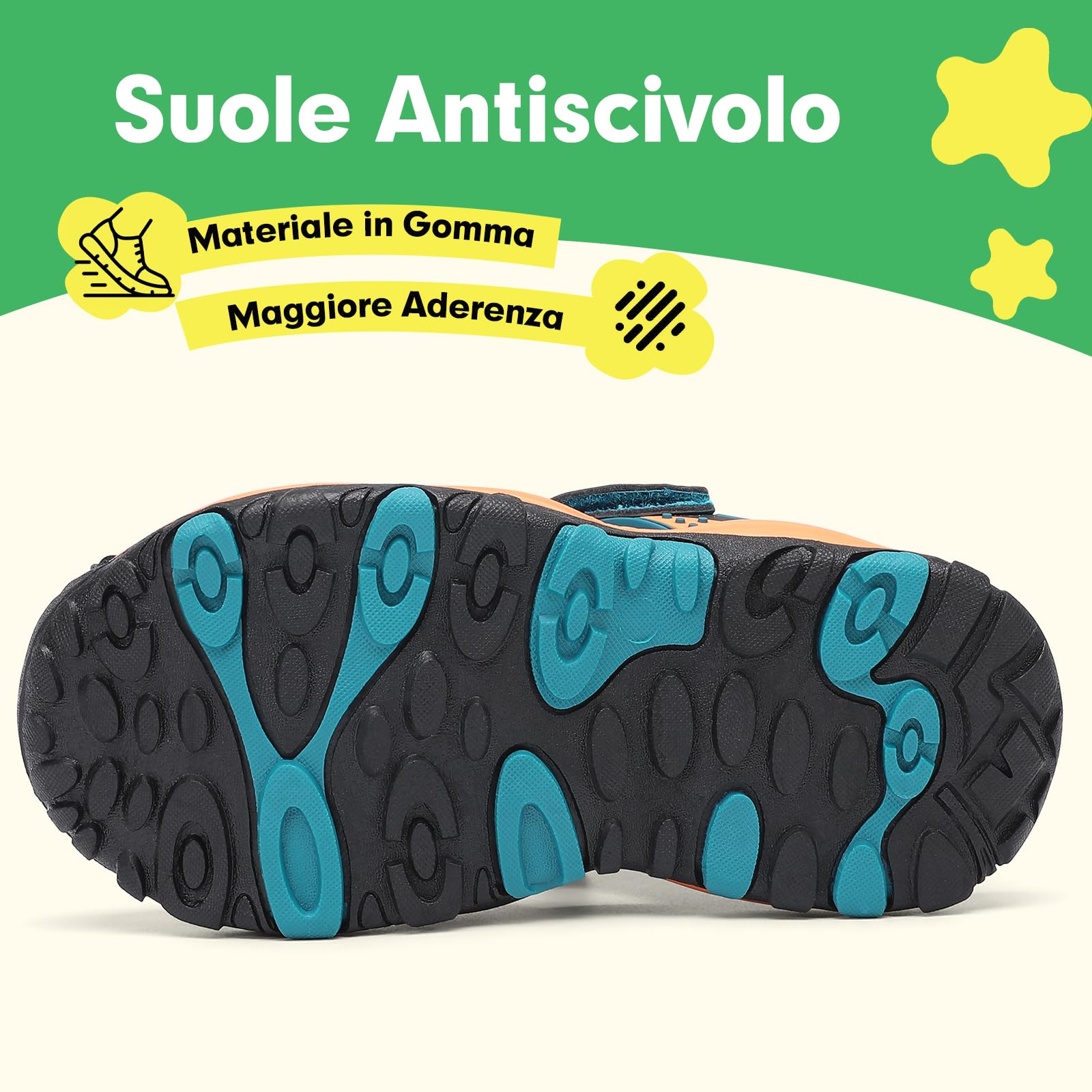 SAGUARO Sandali chiusi Bambini Trekking Estate Outdoor Scarpe Traspirante