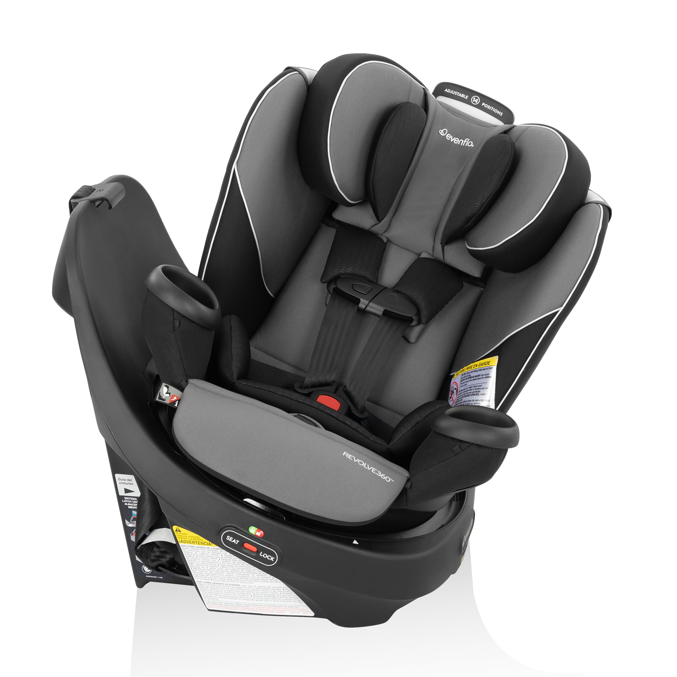 Evenflo Revolve360 Rotational All-In-One Convertible Car Seat - Amherst Gray