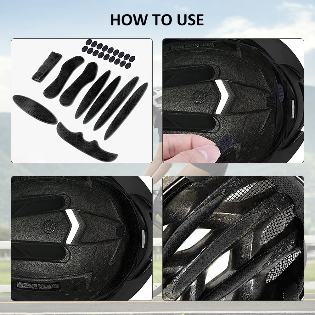 81 Stück Helmpolster Set - Ersatz Pads Für Fahrradhelm, EVA Schaumstoff