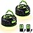 Sinvitron LED Camping Lantern Rechargeable with Remote Control - 1000LM 150H Runtime Tent Light, 5200mAh Water-Resistant Emergency Light for Hurricane Power Outages, Hiking Home (2-Pack, Black/Green)